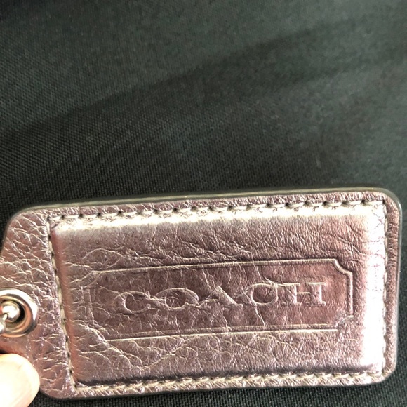 Lovely COACH  grey/silver color shoulders Bag - Picture 10 of 15